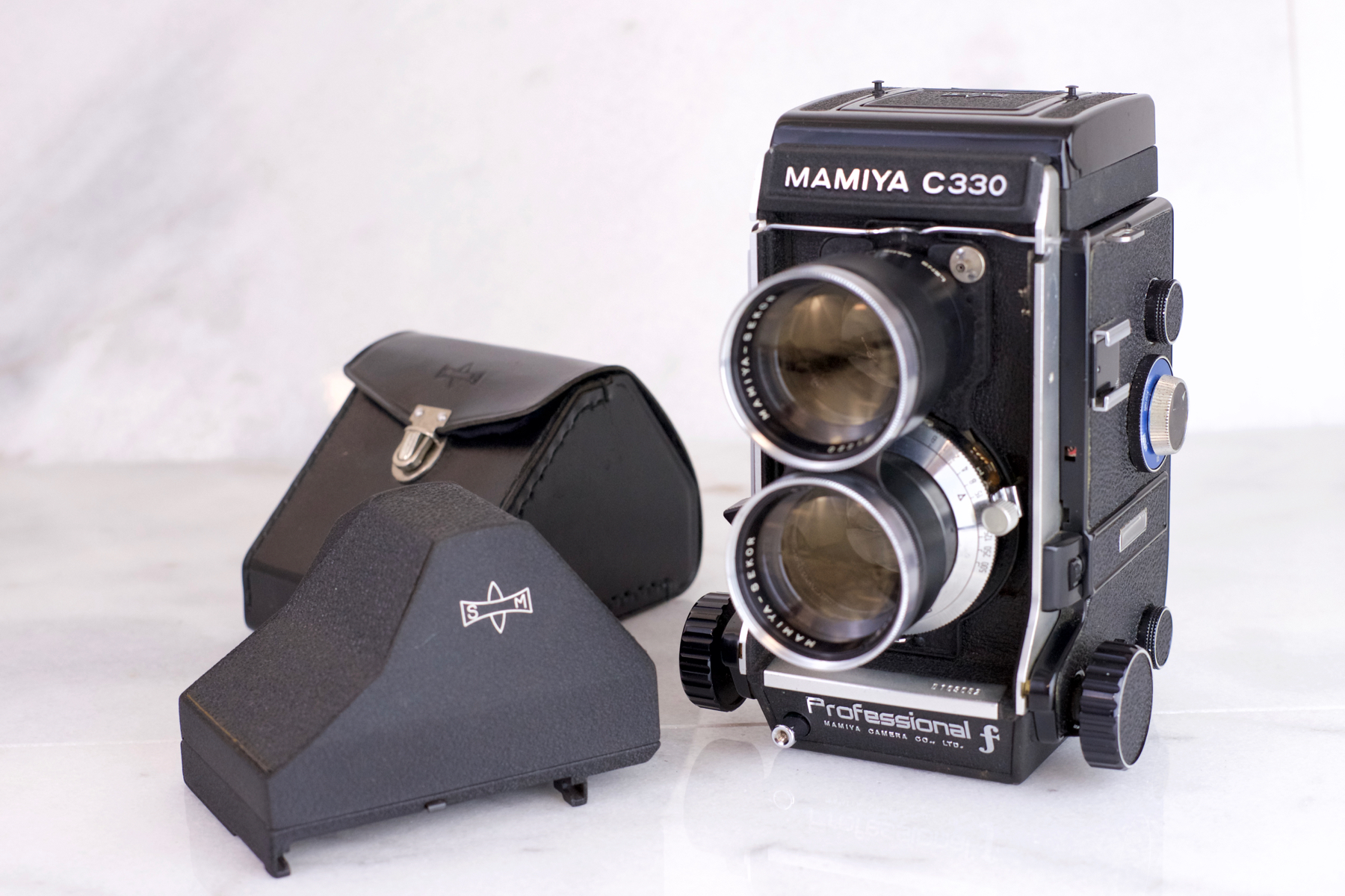 Mamiya C330 Professional F with Mamiya-Sekor 135mm f/4.5 Lens and Eye-level  Viewfinder - Interchangeable Lens TLR Medium Format Cameras — F Stop